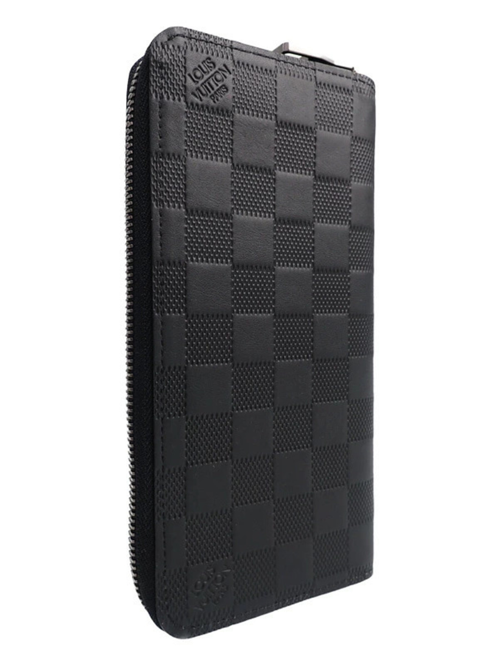 Louis Vuitton Infini Vertical Wallet Round Zippy Long Damier Zipper